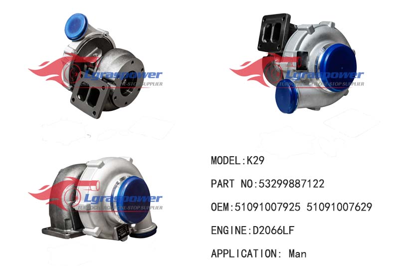 819 K29 53299887122 53299887122 5329-988-7122, 5329 988 7122, 53299707119, 53299707116, 53299887109 53299707122, 53299707116, 53299707109, 5329-970-7122 51091007925, 51.09100-7925, 51.09100-7629, 51091007629, 51.09100-7761, 51091007761 D2066LF Turbo Turbocharge