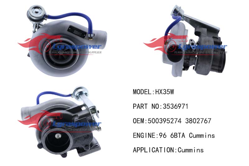 33  HX35W  3536971  3536972, 3536973, 3536974, 3536975, 3536976 3802767, 500395274 3537817 96 6BTA Cummins Turbocharge