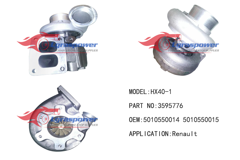 54 HX40-1 3595776 3595776-D 5010550014 – 5010550015 – 5010295556 – 5010240368 – 5001836950 – 5010412200 – 5010550013 – 5010240368B Turbo Turbocharge
