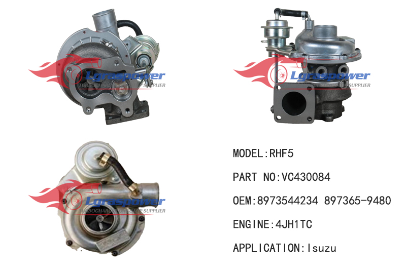 743  RHF5 VC430084 VA430084, VB430084 8973544234, 8973659482, 5T-643, 8973544233 897365-9480  4JH1TC Turbo Turbocharge
