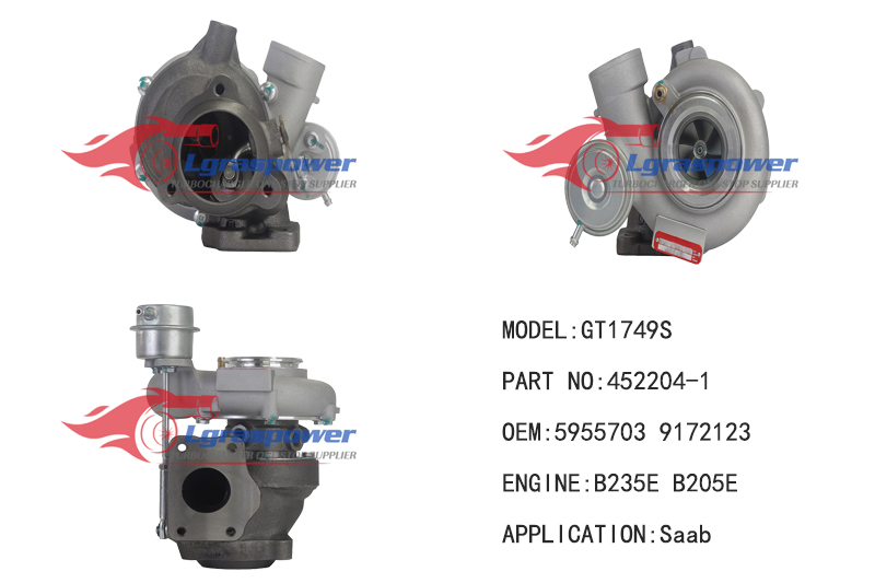 338 GT1749S 452204-1 452204-0007, 452204-5005S, 452204-3, 452204-4, 452204-5 5955703, 9172123, 55560913, 9198631, 4611349 B235E, B205E, 433352-0055 Turbo Turbocharge