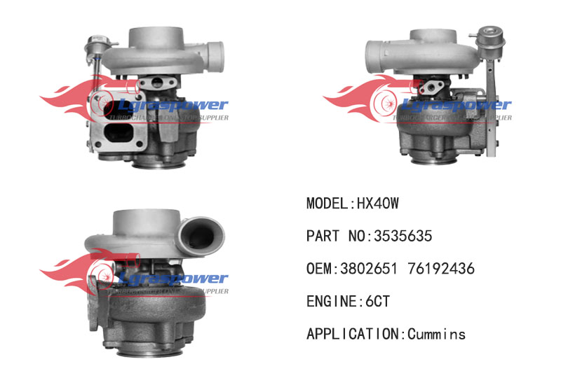91 HX40W 3535635 3535636 3535638 3535638H 3535789 3535790 3802824 3802824NX 3802651 380265100 76192436 4027612 Turbo Turbocharge