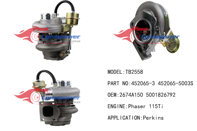 296 TB2558 452065-3 452065-5003S 452065-0003 758817-0001 2674A150, 5001826792 Phaser 115Ti 443854-0106 Turbo Turbocharge
