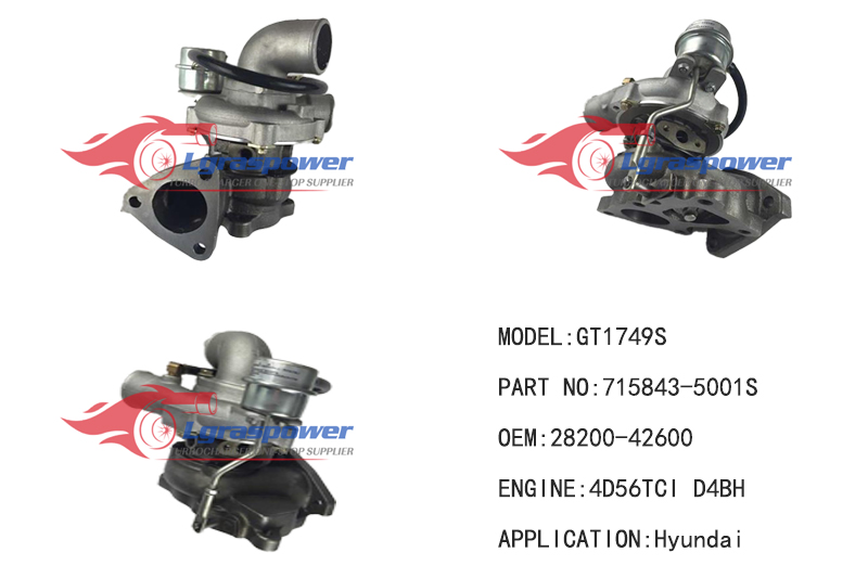 256.. GT1749S  28200-42600  4D56TCI, D4BH (4D56 TCI) Electronic, 4D56TCI Euro-3