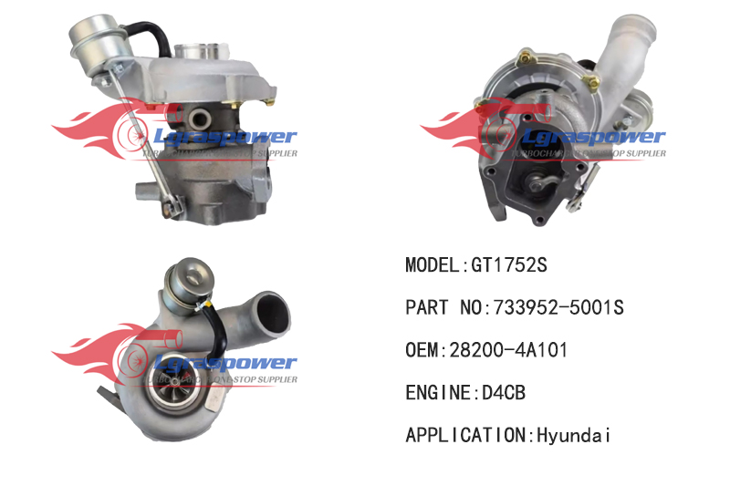 243.. GT1752S  28200-4A101  2002- Hyundai Sorento, Kia With D4CB Engine