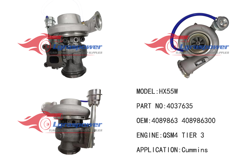 194 HX55W 4037635 4037631, 4037636, 4037636H 4089863, 408986300 QSM4 TIER 3  4032308 Turbo Turbocharge
