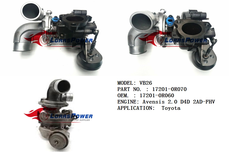 1685 ,VB26,17201-0R070,TURBO,TURBOCHARGER