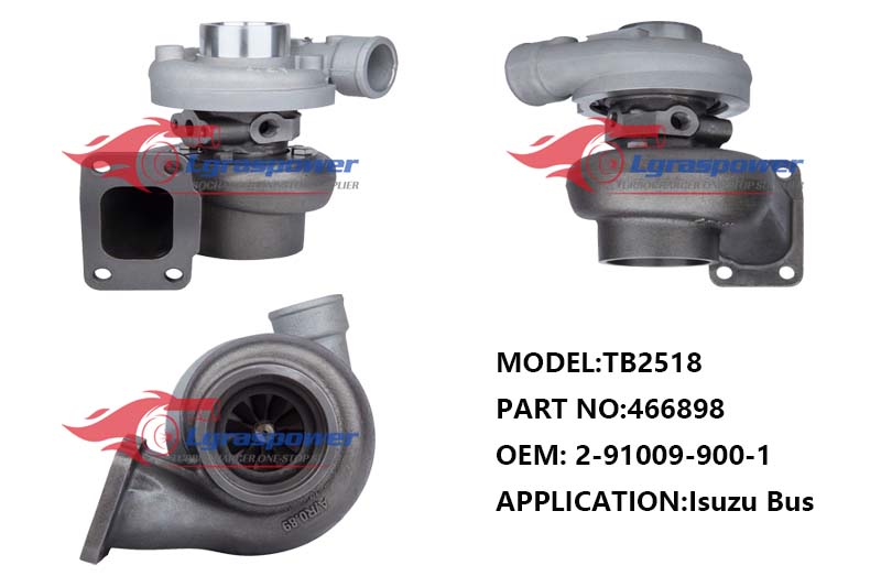 1087,TB2518,466898,2-91009-900-1, 2910099001, 8-94480-587-0, 8-94480-5870, 8943829000,Turbo,Turbocharger