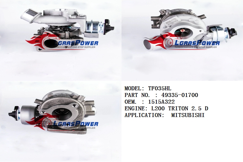 1244 ,TF035HL , 49335-01700,1515A322,TURBO,TURBOCHARGER
