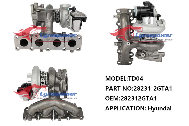 (中文) 1723,TD04,28231-2GTA1,282312GTA1,90124-01050,Turbo,Turbocharger