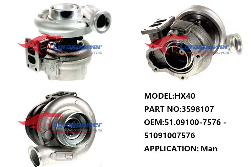 1041,HX40,3598107,51.09100-7576 – 51091007576,Turbo,Turbocharger