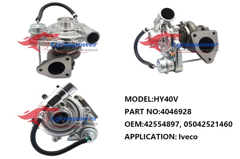 1069,HY40V,4046928,42554897, 05042521460, 05042521480, 05042522340, 05042522350, 504252235, 504252234, 504252148, 504252146, 5042521460, 5042522340, 5042522340, 5042522350, 5042521480,Turbo,Turbocharger