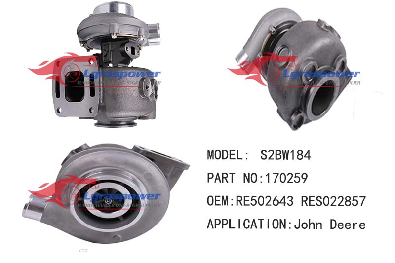 S2BW184  170259  RE502643  4045TFM50 Turbocharge