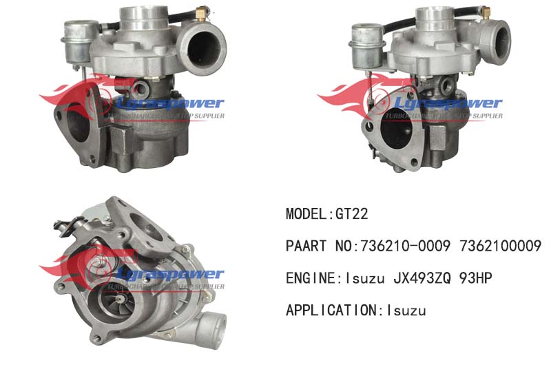 1711 GT22 736210-0009 7362100009 Isuzu JX493ZQ 93HP Isuzu JX493ZQ 93HP