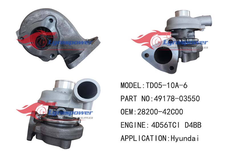 (中文) 610  TD05-10A-6 49178-03550 28200-42C00  4D31 Turbo Turbocharge