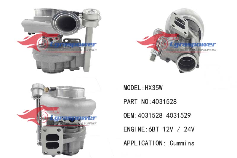 (中文) 1471 HX35W  4031528  4031529  6BT 12V / 24V Turbo Turbocharge