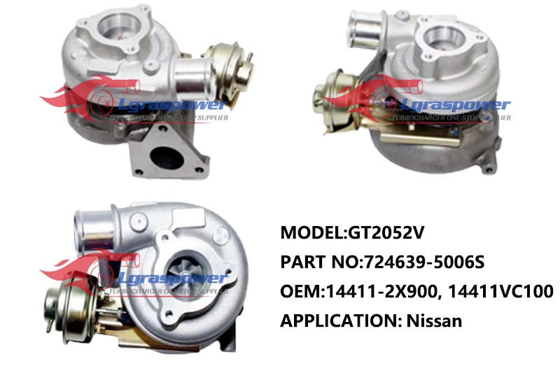 GT2052V,144112X900,724639-5006S,14411-2X900,14411VC100,14411-VC100,144112X90A,14411-2X90A,14411VC100,14411-VC100,1679410G01,Turbo,Turbocharger