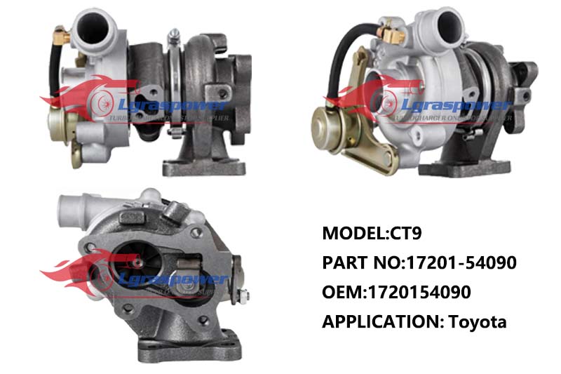 869,CT9,17201-54090,1720154090, 17201-54090, 1720164090, 17201-64090,Turbo,Turbocharger