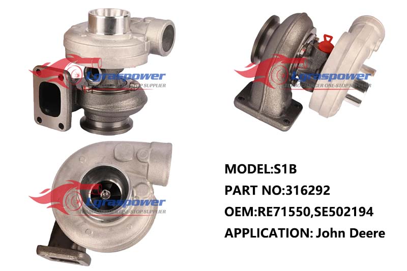 513,S1B,316292,RE71550,SE502194,Turbo,Turbocharger