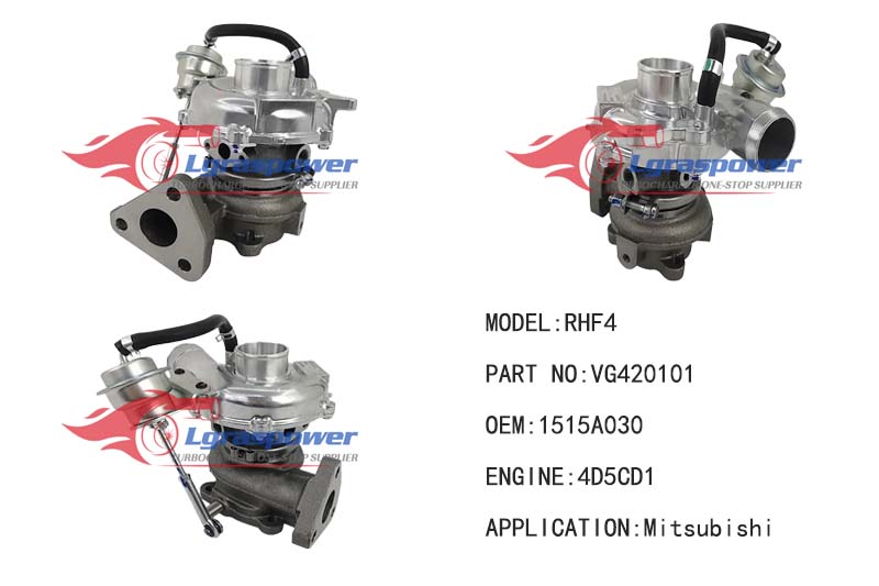1541 RHF4 VA420101, VB420101, VC420101, VD420101, VE420101, VF420101 1515A030 	4D5CD1 	VBX40085 (1450040911, 1000040133) Turbo Turbocharge