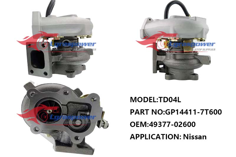 587,TD04,GP14411-7T600,14411-7T600,49377-02600,14411 7T600,49377-02600,Turbo,Turbocharger