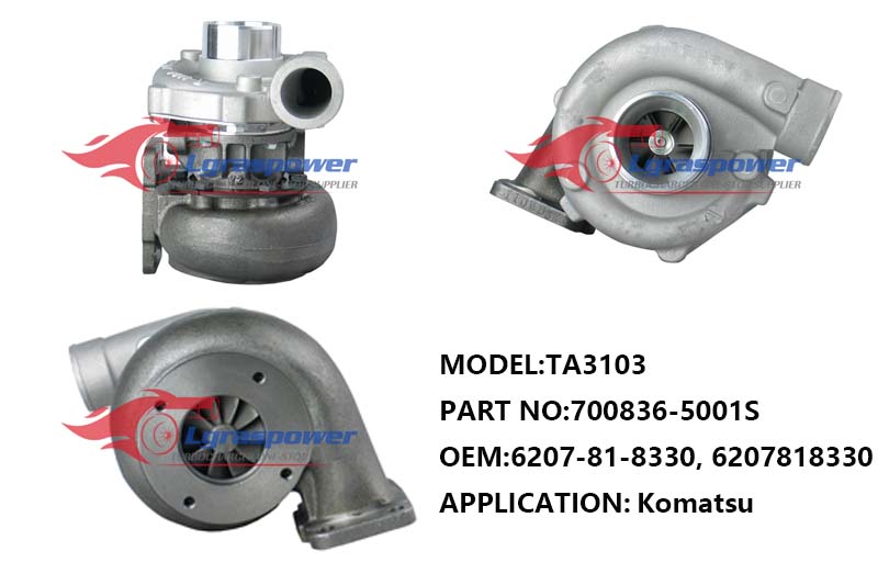 570,TA3103,700836-5001S,6207-81-8330, 6207818330, 6207818331, 6207-81-8331, 6209-81-8311, 6209818311,Turbo,Turbocharger