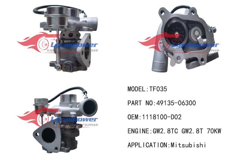 (中文) 594 TF035 49135-06300 1118100-D02 GW2.8TC GW2.8T 70KW Turbo Turbocharge