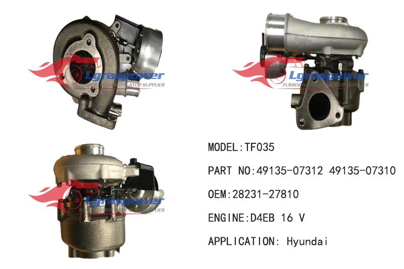 (中文) 1367 TF035 49135-07312 49135-07310 49135-07311  28231-27810, 2823127810 D4EB 16 V  49135-09021 Turbo Turbocharge