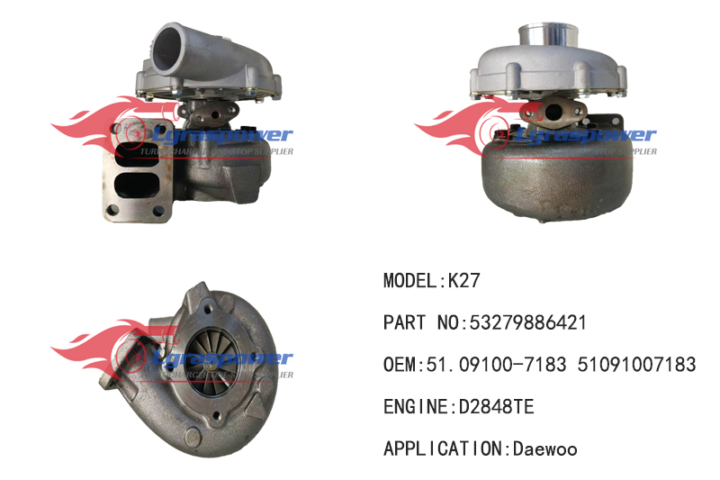 (中文) 1510 K27 53279886421  5327 988 6421 51091007183 	D2848TE 53277100045 Turbo Turbocharge