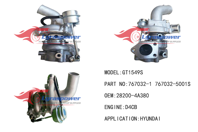(中文) 388 GT1549S 767032-1 767032-5001S 28200-4A380 282004A380 Turbo Turbocharge