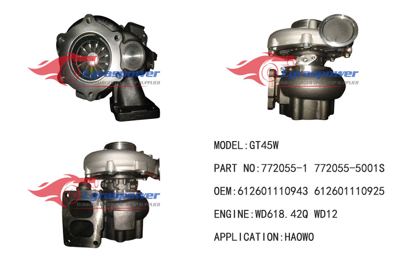 (中文) 429 GT45W 772055-1 772055-5001S WD618.42Q WD12 434251-0087 Turbo Turbocharge