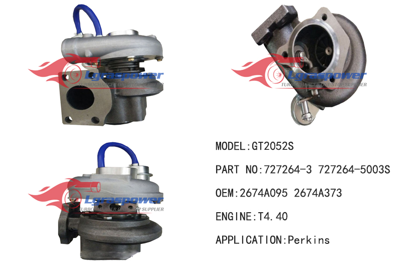 (中文) 396 GT2052S 727264-3 727264-5003S 452191-0003, 727264-0003, 727264-3, 7272640003 2674A095 2674A373 451298-0044 Turbo Turbocharge