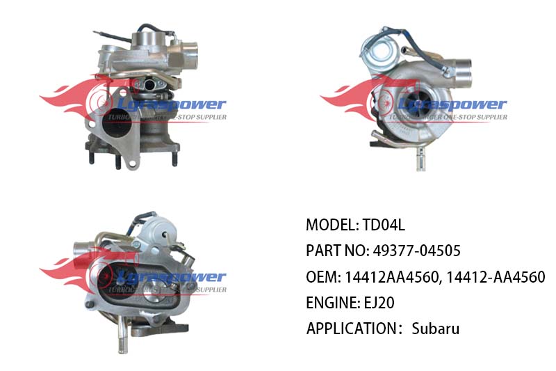 (中文) TD04L 49377-04505 49377-04502, 49377-04504 14412AA4560, 14412-AA4560 EJ20  Subaru turbo turbocharge