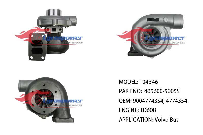 (中文) T04B46 465600-5005S 465600-9005, 465600-5005, 465600-5 9004774354, 4774354 TD60B Volvo Bus TURBO TURBOCHARGE