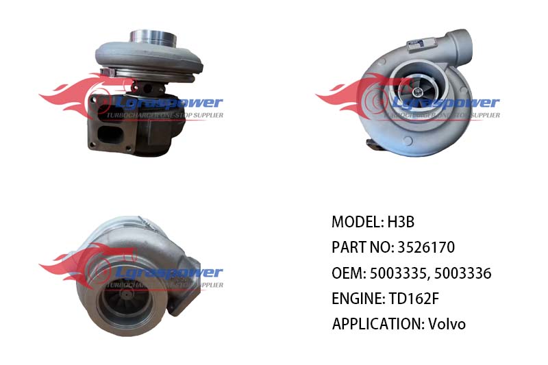 (中文) H3B 3526170 H3526170, HO1H3526170, 3526171, 4033236, 4033236H 5003335, 5003336, 1103822, 127772, 1543371, 4102607 TD162F Volvo F16 Truck TURBO TURBOCHARGE