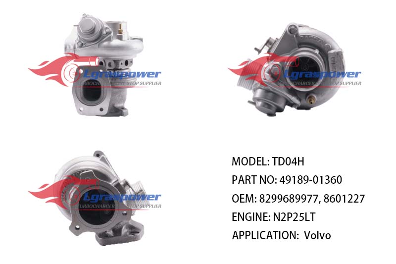 (中文) TD04H 49189-01360 49189-01360, 49189-01365, 4918901360, 4918901365 829-968-9977, 8299689977, 8601227, 8601227-0, 86012270 N2P25LT VOLVO TURBO TURBOCHARGE