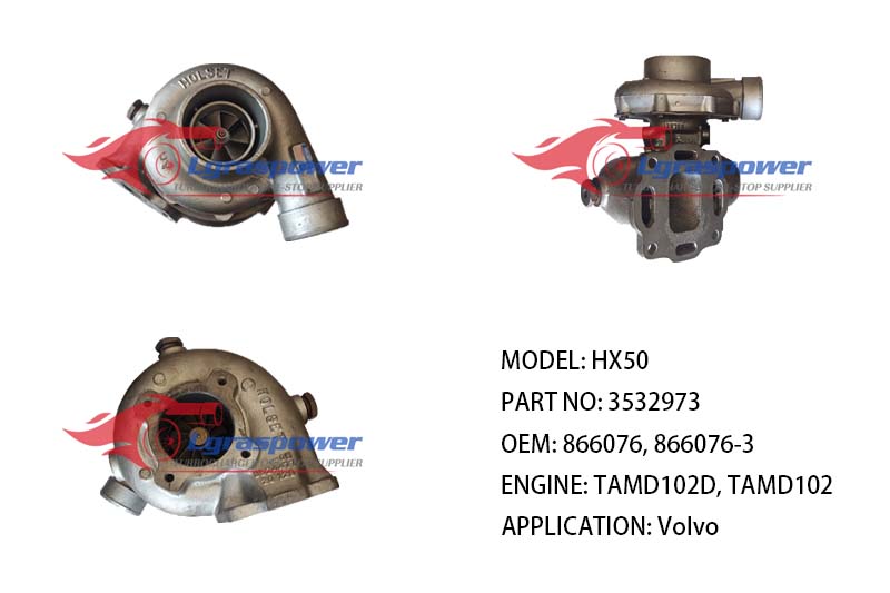 (中文) HX50 3532973 4033617, 403361700, 4033617H, 3532973R 866076, 866076-3 TAMD102D, TAMD102 1992-11 Volvo Penta Gen Set Various TURBO  TURBOCHARGE