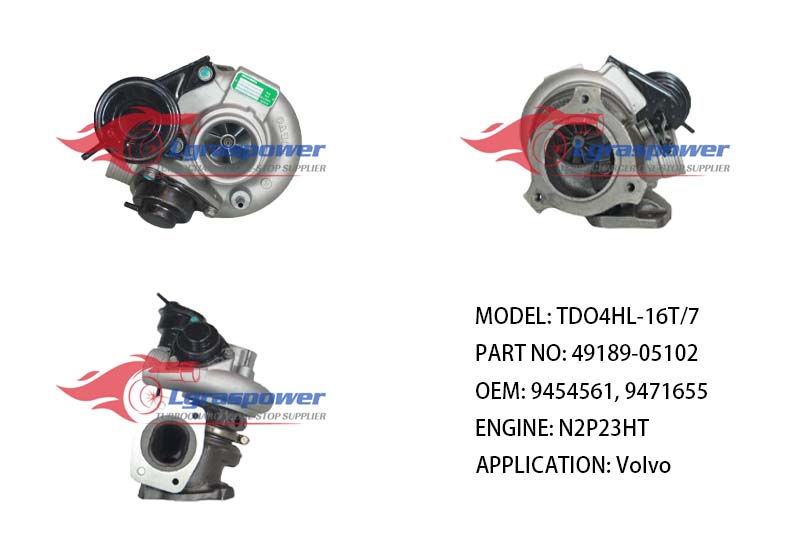 TDO4HL-16T/7 49189-05102 49189-05101, 49189-05100 9454561, 454561, 9471655 N2P23HT  Volvo S60, S70, V70 T5 TURBO TURBOCHARGE