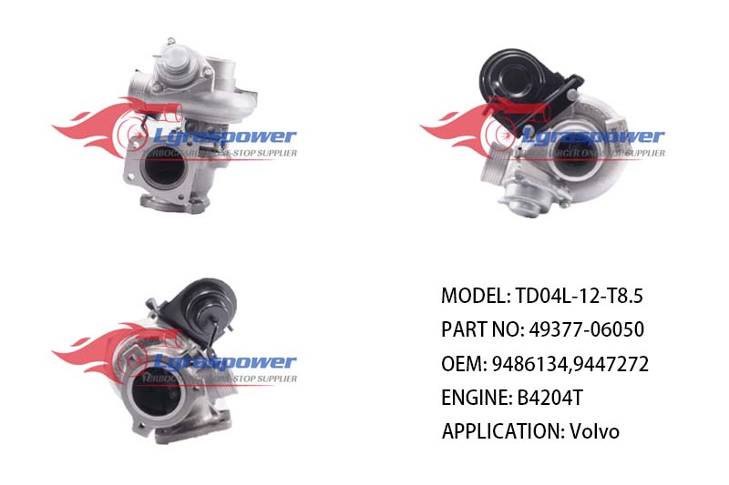TD04L-12-T8.5 49377-06050 49377-06252, -06061, -06063, -06051, -06052, -06262 9486134,9447272,8627989,8602392,8602931,8602393 B4204T Volvo S40, V40, C70 B4204 TURBO TURBOCHARGE