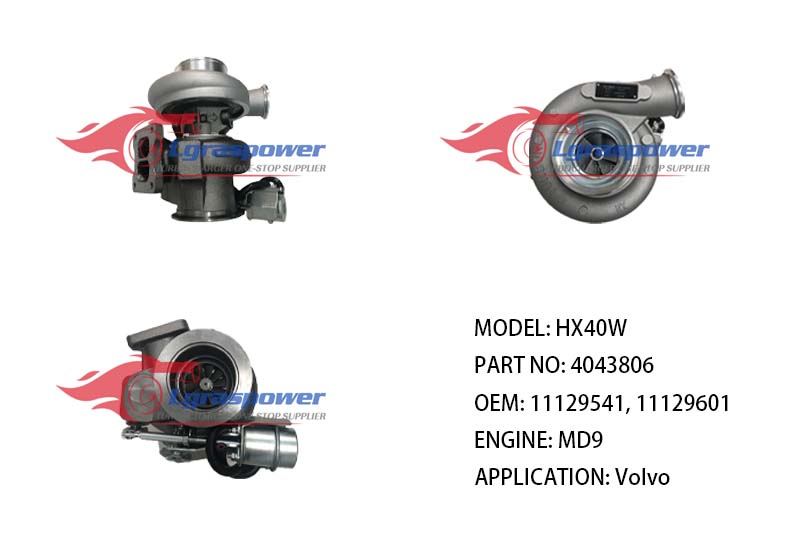 (中文) HX40W 4043806 11129541, 11129601, VOE11129601, 9011129541, 9011129601, E9011129541, E9011129601 MD9 Volvo Construction TURBO TURBOCHARGE