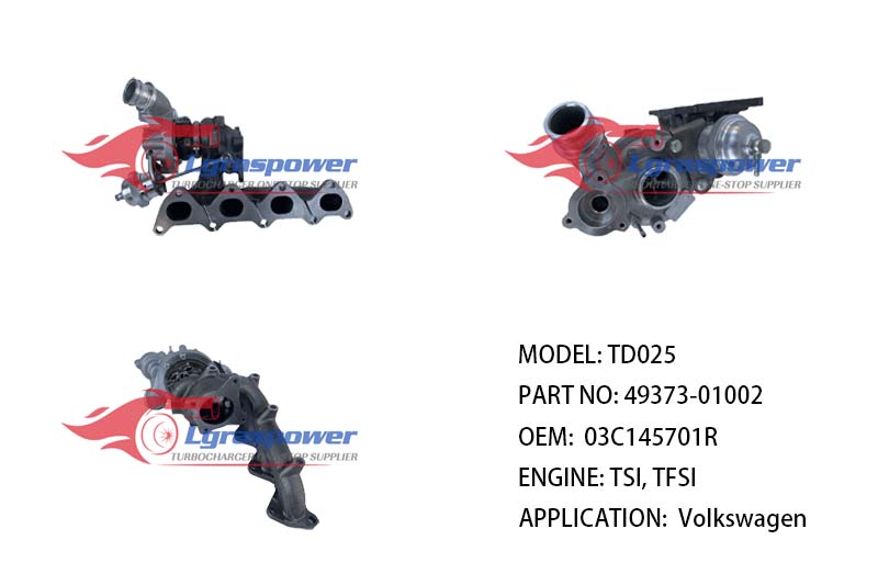(中文) TD025, TDO25M2-07T/2.3 49373-01002 49373-01000, 49373-01001, 4937301002, 49373-01003, 49373-01004, 49373-01005 03C145701R, 03C145701J, 03C145702C, 03C145701N, 03C 145 701 R TSI, TFSI  Volkswagen TURBO TURBOCHARGE