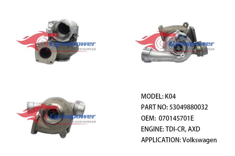 (中文) K04-2067CCB495.10BVAXK 53049880032 5304-988-0032, 5304 988 0032 03L253019H, 070145701E, 070145701EX, 070145701EV TDI-CR, AXD Volkswagen Commercial TURBO TURBOCHARGE