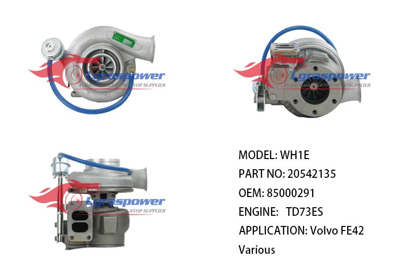 (中文) WH1E, WH1E-8264BV/H14EC8 20542135 20542727, 3533741D, 3534408, 3534615, 3534616, 3534617, 3534617D, 3534618, 3534619, 3535970, 3535970D, 3535972, 4033891, 4033891H, 4036457, 4036457D, 4036458, 4036459, 4036460 477888, 477889, 8192566, 85000291, 8112892 TD73ES Volvo FE42 Various TURBO TURBOCHARGE