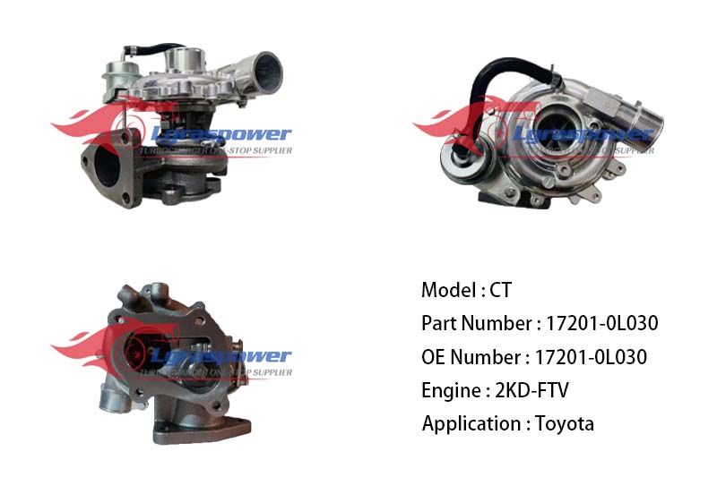 (中文) CT 17201-0L030 17201-0L030, 172010L030 2KD-FTV Toyota Hiace TURBO TURBOCHARGE
