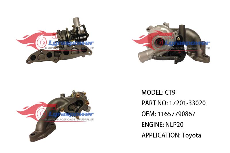 (中文) CT9 17201-33020 17201-33010, 17201-33010, 172013302 11657790867 NLP20 Toyota TURBO TURBOCHARGE