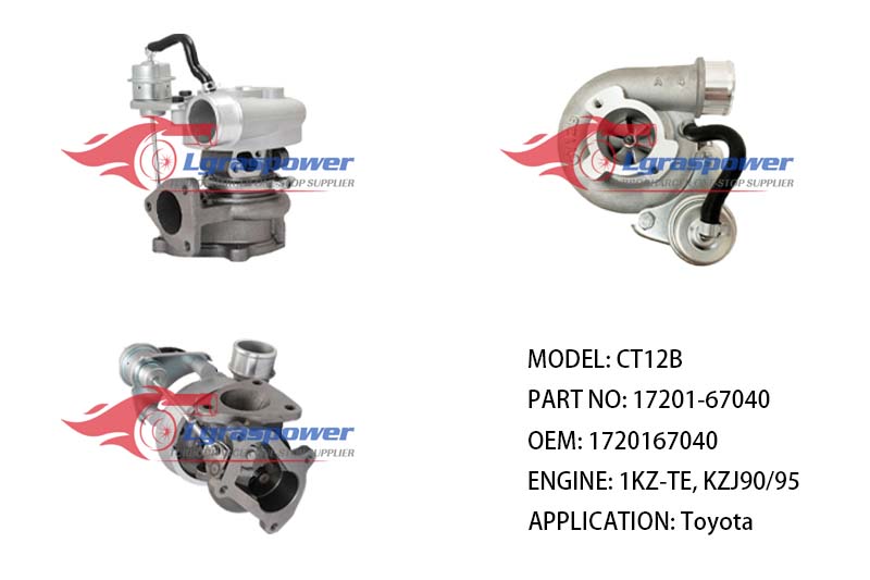 (中文) CT12B 17201-67040 17201-67040, 1720167040, 17201-67041, 1720167041 Toyota  TURBO TURBOCHARGE